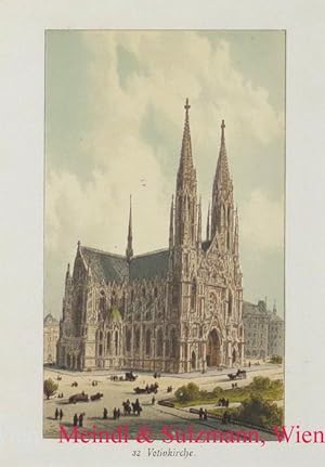 Bild des Verk�ufers f�r "Votivkirche". Aus J. Varrone u. L. Petrovits: Ansichten von Wien und Umgebung. zum Verkauf von Antiquariat MEINDL & SULZMANN OG