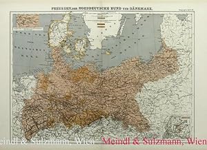 Immagine del venditore per Preussen, der Norddeutsche Bund und Dnemark. Aus "Bilder-Atlas . Geographie". venduto da Antiquariat MEINDL & SULZMANN OG