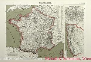 Immagine del venditore per Frankreich. Aus "Bilder-Atlas . Geographie". venduto da Antiquariat MEINDL & SULZMANN OG