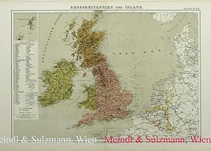 Immagine del venditore per Grossbritannien und Irland. Aus "Bilder-Atlas . Geographie". venduto da Antiquariat MEINDL & SULZMANN OG