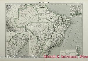 Bild des Verkufers fr Brasilien. Aus "Bilder-Atlas . Geographie". zum Verkauf von Antiquariat MEINDL & SULZMANN OG