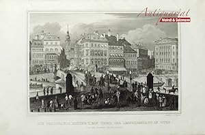 Bild des Verkufers fr Die Ferdinands Brcke u. ein Teil der Leopoldsstadt in Wien". Aus C. Schimmer: Kaiserthum Oesterreich. zum Verkauf von Antiquariat MEINDL & SULZMANN OG