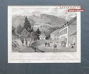 "Villa Erzh. Johann u. die belle vue in Gastein". Aus J. Fischbach: Malerische Ansichten von Salz...