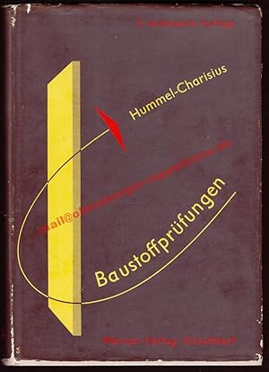 Seller image for Baustoffprfungen - Ein Leitfaden fr die Prfung und Beurteilung der wichtigsten nichtmetallischen anorganischen Baustoffe (1957) for sale by Oldenburger Rappelkiste
