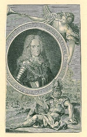 STARHEMBERG, Guido Graf von (1657 - 1737) Brustbild nach halbrechts des "General-Feld-Marschalls"...