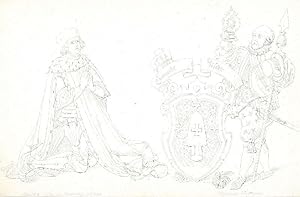 ALBRECHT ACHILLES, Markgraf von Brandenburg (1414 - 1486). Ganzfigur nach halbrechts des Regenten...