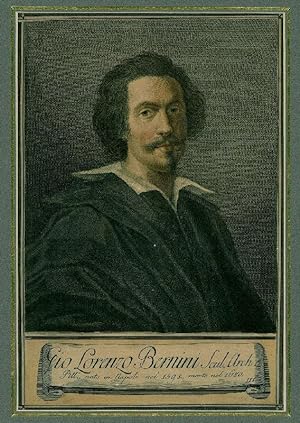 BERNINI, Giovanni Lorenzo (1598 - 1680). "Giov. Lorenzo Bernini". Brustbild nach viertelrechts de...