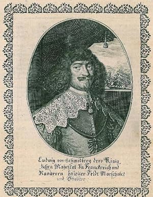 SCHMIDBERG, Ludwig von (gest. 1656). Brustbild halbrechts im Oval des schwedischen Obersten und f...