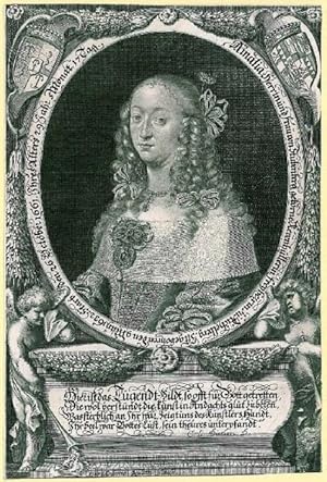 STUBENBERG, Amalia, geborene Freiin von Khevenhüller (1632 - 1661). Brustbild nach halblinks im S...