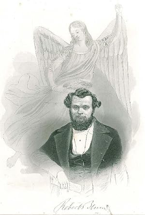 Bild des Verkufers fr BLUM, Robert (1807 - 1848). Halbfigur en face des Abgeordneten der Frankfurter Nationalversammlung von 1848, darber ein Engel mit Mrtyrerkranz. zum Verkauf von Franziska Bierl Antiquariat