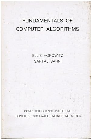 Bild des Verkufers fr Fundamentals of Computer Algorithms (Autographed) zum Verkauf von Bookshop Baltimore