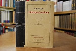 Bild des Verkufers fr Historisches Schlagwrterbuch. Ein Versuch. zum Verkauf von Gppinger Antiquariat