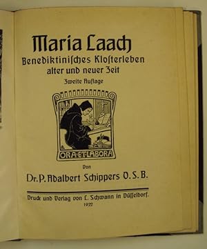 Bild des Verkufers fr Maria Laach. Benediktinisches Klosterleben in alter Zeit zum Verkauf von Der Buchfreund