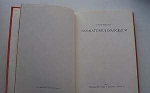 Imagen del vendedor de Das Matthus-Evangelium. a la venta por Der Buchfreund