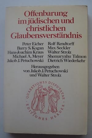 Imagen del vendedor de Offenbarung im jdischen und christlichen Glaubensverstndnis a la venta por Der Buchfreund