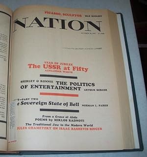 The Nation (America's Leading Liberal Weekly Newspaper) Volume 205, July-December 1967 Bound in O...