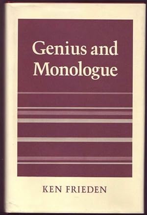 Seller image for Genius and Monologue for sale by Graphem. Kunst- und Buchantiquariat