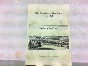 Image du vendeur pour Das Calenberger Hausbuch von 1592. mis en vente par Antiquariat Ehbrecht - Preis inkl. MwSt.