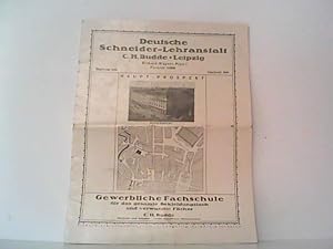 Deutsche Schneider-Lehranstalt Leipzig C. H. Budde - Gewerbliche Fachschule für das gesamte Bekle...