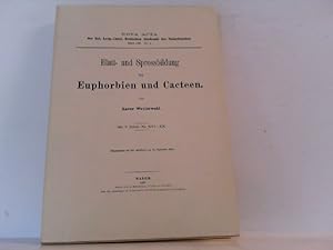 Blatt- und Sprossbildung bei Euphorbien und Cacteen.