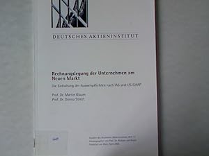 Imagen del vendedor de Rechnungslegung der Unternehmen am Neuen Markt: Die Einhaltung der Ausweispflichten nach IAS und US-GAAP. a la venta por Antiquariat Bookfarm