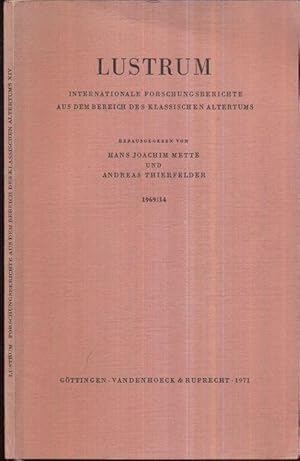 Imagen del vendedor de Demosthenes 1915-1965. - In: Lustrum. Internationale Forschungsberichte aus dem Bereich des klassischen Altertums. Jahrgang 1969, Band 14. a la venta por Antiquariat Dwal