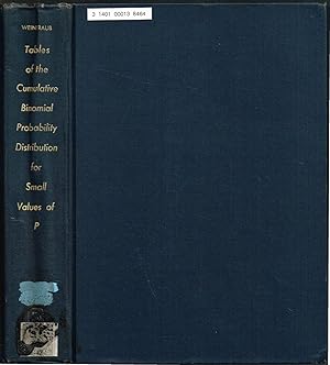 Bild des Verkufers fr Tables of the Cumulative Binomial Probability Distribution for Small Values of p zum Verkauf von SUNSET BOOKS