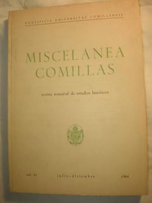 Imagen del vendedor de Miscelnea Comillas Vol. 42 - Julio Diciembre 1964 ( XLII) a la venta por Librera Antonio Azorn