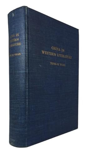 Bild des Verkufers fr China in Western Literature: A Continuation of Cordier's Bibliotheca Sinica zum Verkauf von McBlain Books, ABAA