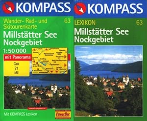 Kompass Wander- Bike- und Skitourenkarte 63 ~ Millstätter See, Nockgebiet : Karte und Lexikon (Ma...