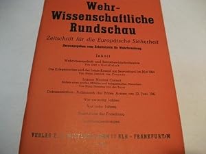 Bild des Verkufers fr Zeitschrift fr die Europische Sicherheit. zum Verkauf von Ottmar Mller