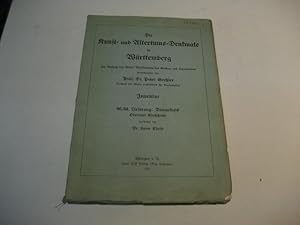 Seller image for Die Kunst- und Altertums-Denkmale im Knigreich Wrttemberg. Inventar. 60./64. Lieferung: Donaukreis Oberamt Kirchheim bearb. v. Hans Christ. for sale by Ottmar Mller