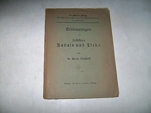 Seller image for Erluterungen zu Schillers Kabale und Liebe. for sale by Ottmar Mller