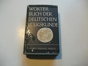 Bild des Verkufers fr Wrterbuch der deutschen Volkskunde. Begrndet von Oswald a. Erich und Richard Beitl. zum Verkauf von Ottmar Mller