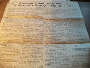 Imagen del vendedor de Abgenderte Unfallverhtungsvorschriften der Sdwestlichen Baugewerks-Berufsgenossenschaft. a la venta por Ottmar Mller