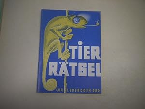 Imagen del vendedor de Tier-Rtsel. Lebengeheimnisse der Natur. a la venta por Ottmar Mller