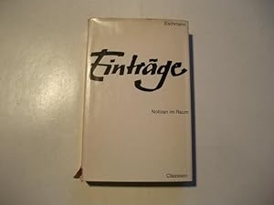 Seller image for Eintrge. Notizen im Raum. for sale by Ottmar Mller