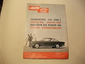 Seller image for Motor und Sport. for sale by Ottmar M�ller