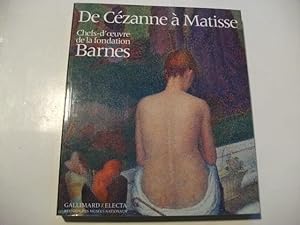 Image du vendeur pour De Cezanne a Matisse. Chefs-d'Oeuvre de la fondation Barnes. mis en vente par Ottmar Mller