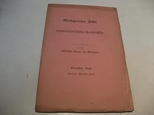 Immagine del venditore per Oberbayerisches Archiv fr vaterlndische Geschichte venduto da Ottmar Mller