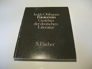 Bild des Verkufers fr Fototermin. Gesichter der deutschen Literatur. zum Verkauf von Ottmar Mller