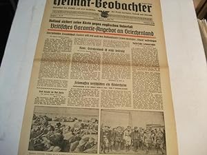 Imagen del vendedor de Amtsblatt der NSDAP und aller Behrden der Kreise Northeim, Einbeck und Osterode. Ausgabe Einbeck. a la venta por Ottmar Mller