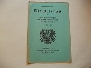 Bild des Verkufers fr Verffentlichungen des Historischen Vereins fr Mittelbaden. zum Verkauf von Ottmar Mller