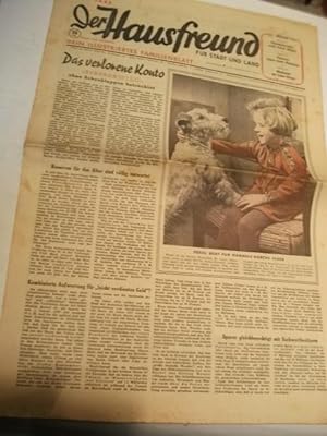 Der Hausfreund für Stadt und Land. Seit 1843 illustrierte Familienzeitung.