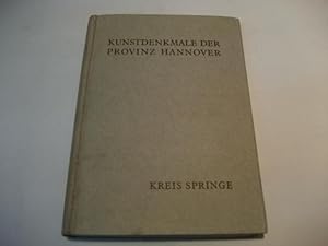 Image du vendeur pour Die Kunstdenkmale des Kreises Springe. mis en vente par Ottmar Mller