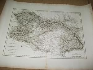 Carte physique de l'Empire d'Autriche rédigée pour le voyage en Austriche de Mr. de la Borde.