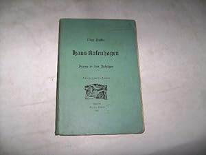 Bild des Verkufers fr Haus Rosenhagen. Drama in drei Aufzgen. zum Verkauf von Ottmar Mller