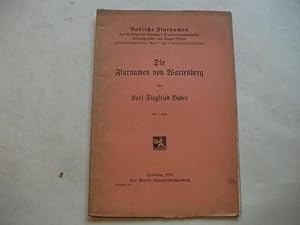 Seller image for Die Flurnamen von Wartenberg. for sale by Ottmar Mller
