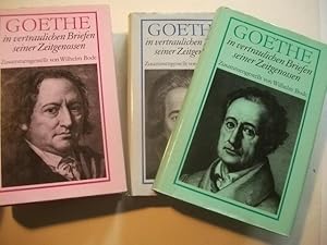 Bild des Verkufers fr Goethe in vertraulichen Briefen an seine Zeitgenossen. 3 Bnde. 1749-1793. 1794-1816. 1817-1832. zum Verkauf von Ottmar Mller