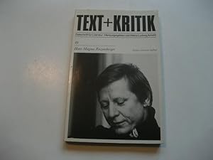 Bild des Verkufers fr Text + Kritik. Zeitschrift fr Literatur. 49: Hans Magnus Enzensberger. zum Verkauf von Ottmar Mller